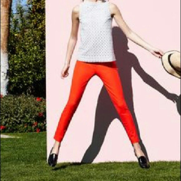 🔥J Crew Tangerine City Fit ankle pants Sz 4