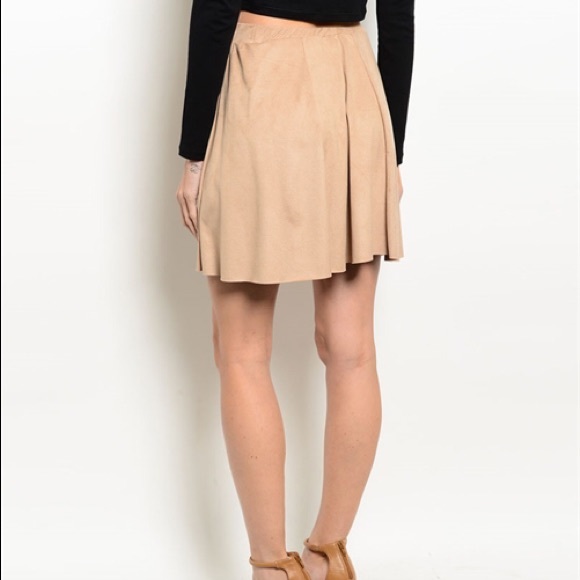 Gorgeous faux suede a line skirt! LAST CHANCE - Picture 2 of 3