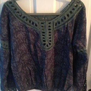 Free people peasant blouse. Size small