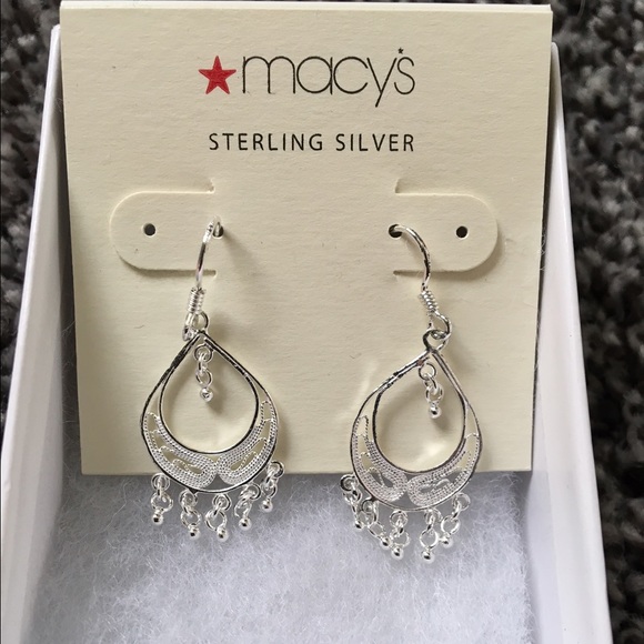 Silver earrings