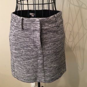 New Ann Taylor LOFT Grey Mini Skirt 00 Petite