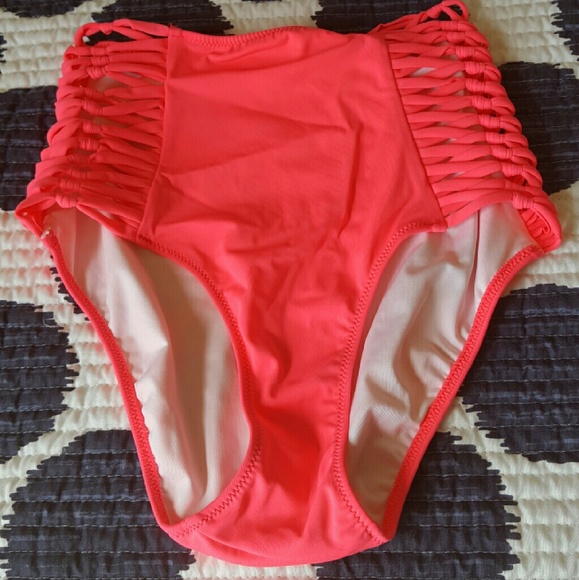 PINK VS High-Waisted Swim Bottoms