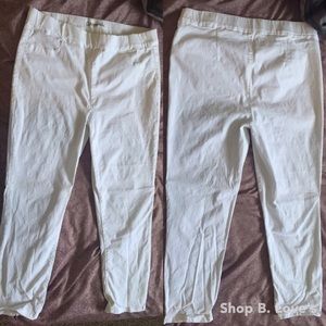 High Waist White Jeggings from Aeropastle