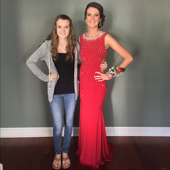 Beautiful open back prom dress! - Picture 1 of 8