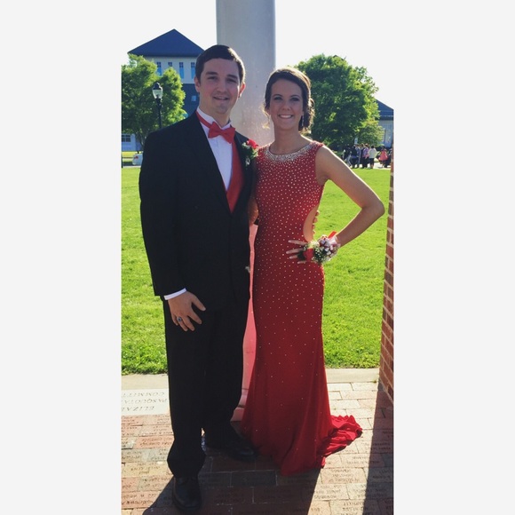 Beautiful open back prom dress! - Picture 3 of 8