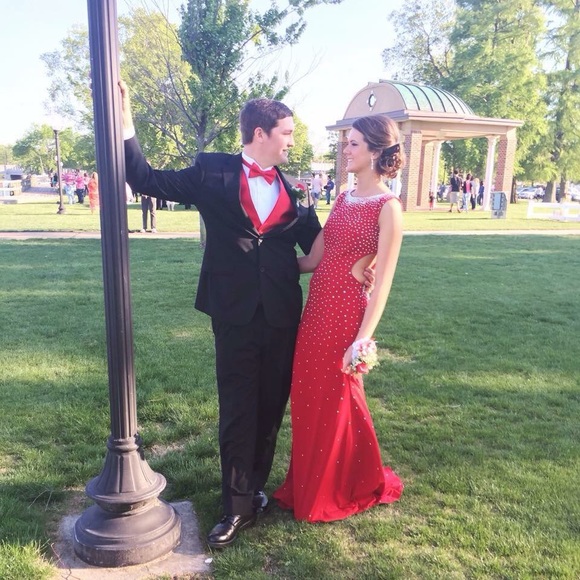 Beautiful open back prom dress! - Picture 2 of 8