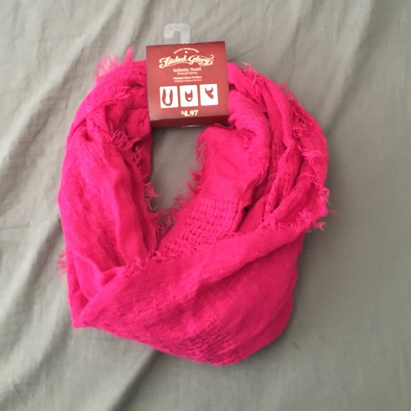 pink scarf NWT