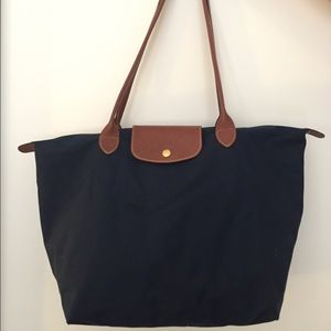 Longchamp Le Pliage Large Tote Bag- Navy