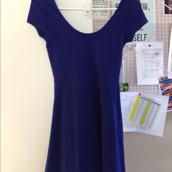 Royal blue skater dress