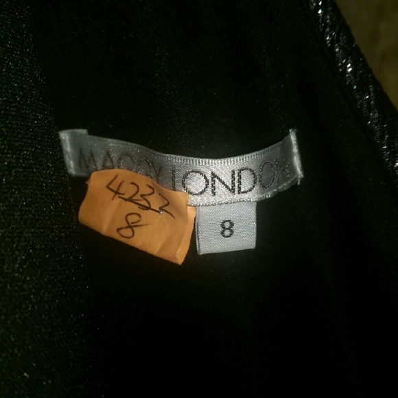 Metallic foil faux wrap cocktail dress EUC - Picture 4 of 4