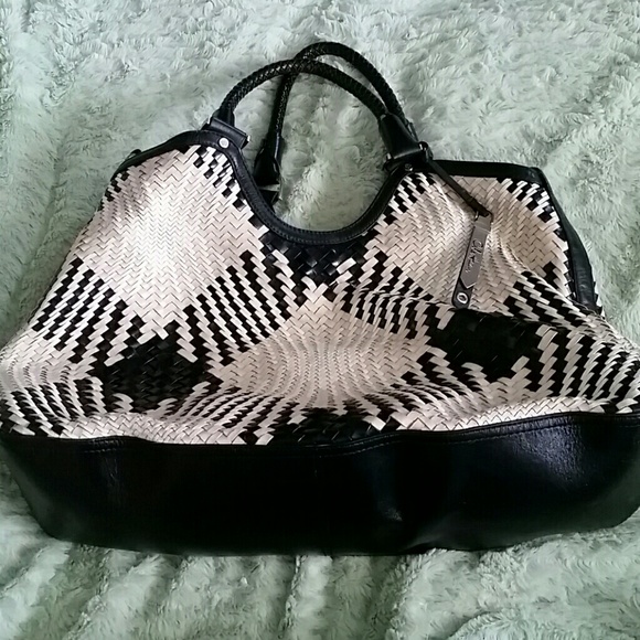 Cole Haan Leather Weave Tote bag.