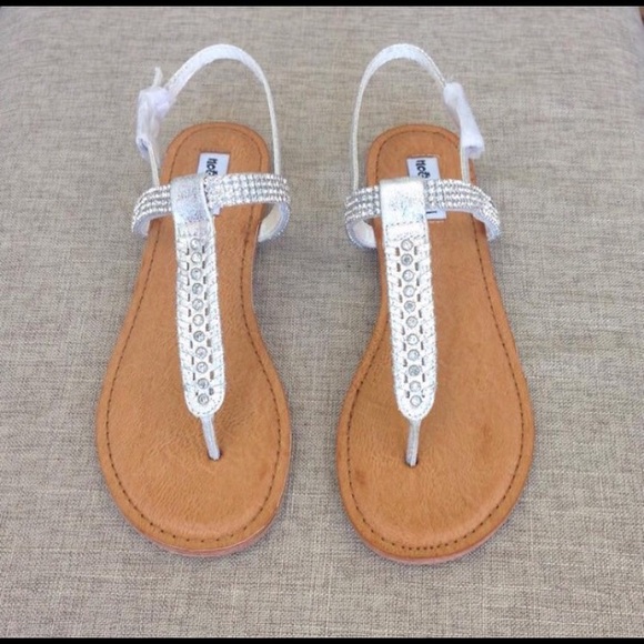Shoes - Silver bling flat sandal BRAND NEW