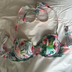 VS Underwire Tropical Print Bikini Top