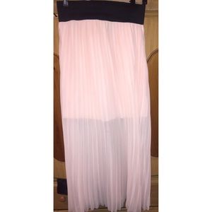 Pleated Light Pearly Pink skirt