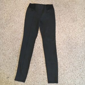 high waisted dark grey leggings