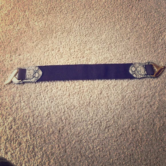 Snake print belt