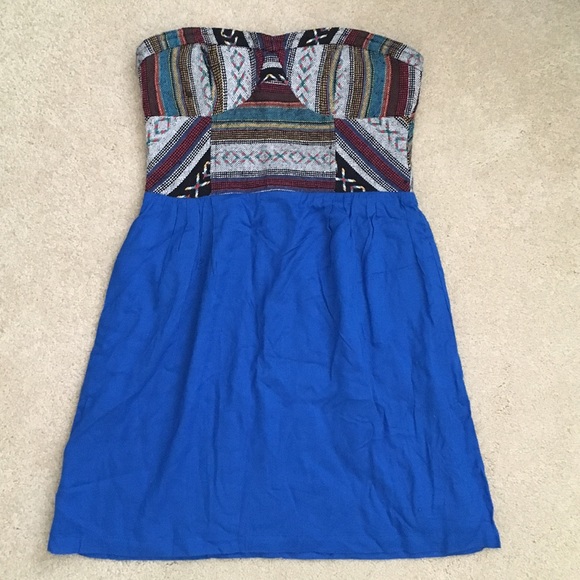 Strapless "Starring at Stars" Tribal Dress