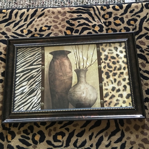 Framed Animal Print Wall Art.. Ready to Hang