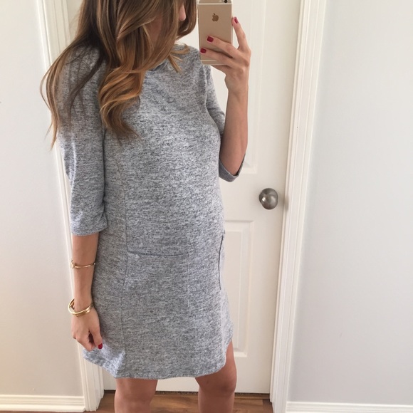 SOLD OUT • Lovely Pocket Grey Dress - Picture 4 of 4