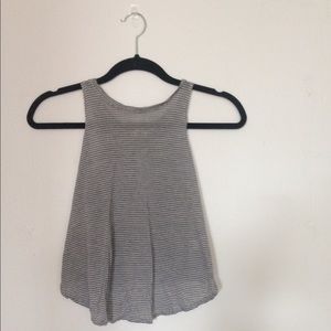 Brandy Melville Striped High-neck Tank