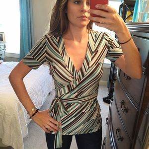 BCBG wrap top