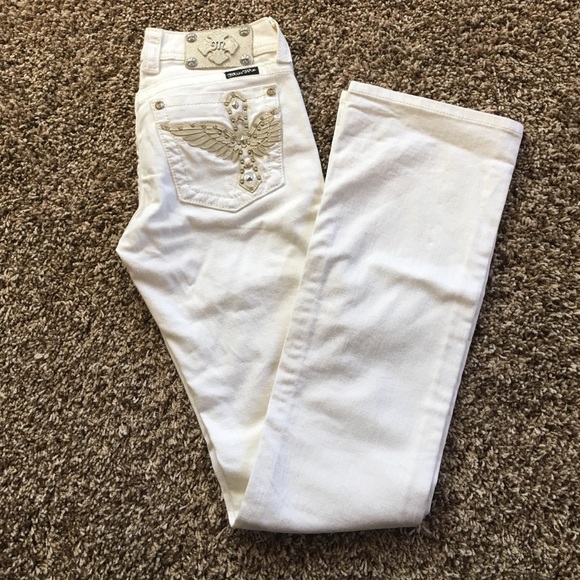 Miss me white jeans