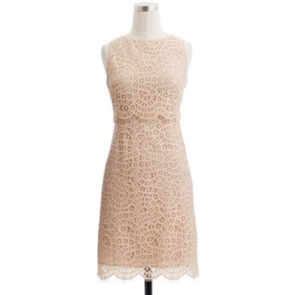J.Crew Pale Pink Lace Dress