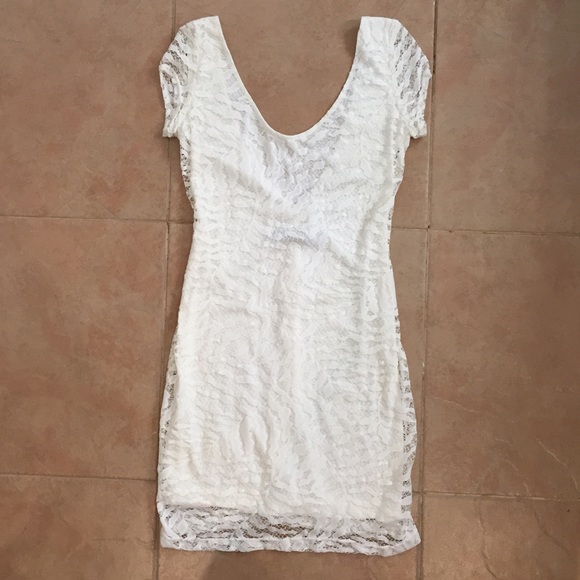Backstage white lace dress. Size small