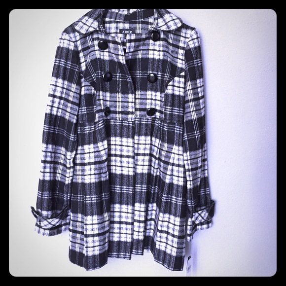 Beautiful Black and White Coat Never Worn