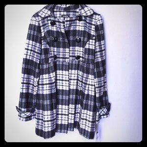 Beautiful Black and White Coat Never Worn