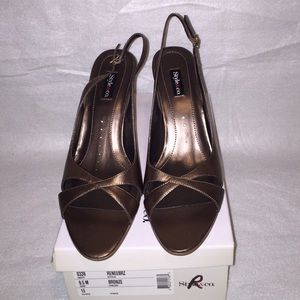 Style & Co. Bronze Wedge Shoe. Size 9.5