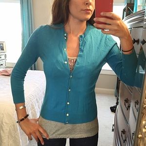 J.Crew Blue Cardigan