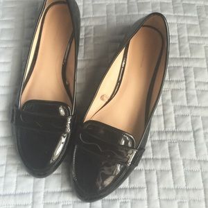 Black Zara loafers