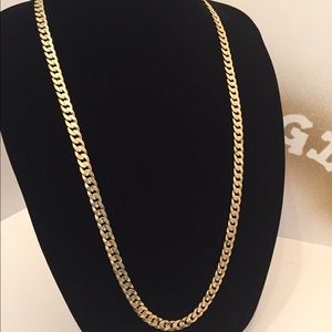 14k gold plated Cuban link chain