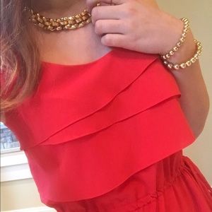 Orange Calvin Klein dress