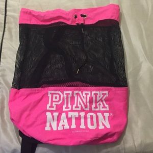 PINK drawstring backpack