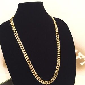 14k gold plated Cuban Link chain. 30 inches long