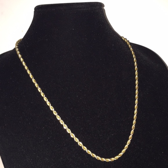 14k gold plated rope chain - Picture 1 of 3
