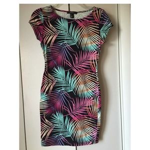 Forever 21 Tropical Palm Dress