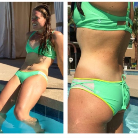Lululemon swim bikini set size 6 top size 4 bottom