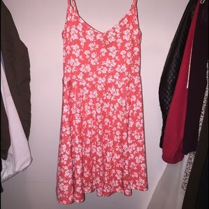 Forever21 Floral and Coral Dress, nwot, small