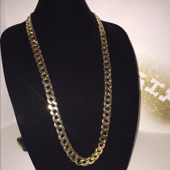 Jewelry | 14k Gold Plated Cuban Chain 