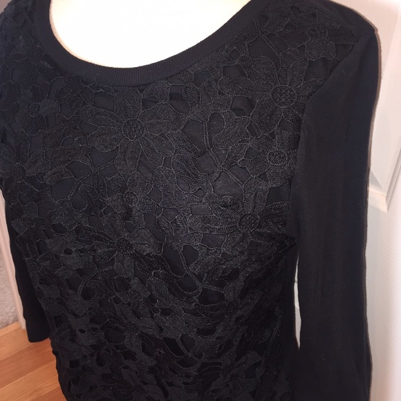 Wallpapher Tops - Wallpaper heavy lace sweatshirt sweater Wallpapher Tops - Wallpaper heavy lace sweatshirt sweater
