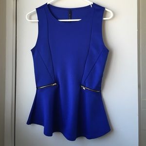 Royal blue blouse