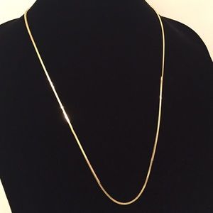 14k gold plated box chain