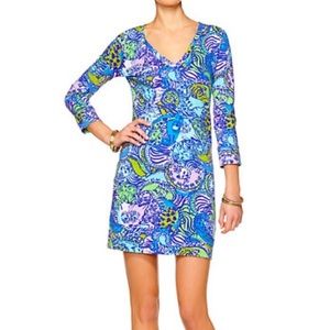 NWOT Lilly 'Christie' dress in multi cattitude xs