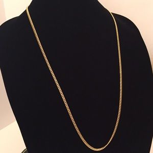 14k gold gold plated Cuban chain