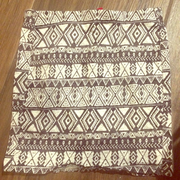 Tribal Print Bodycon Skirt