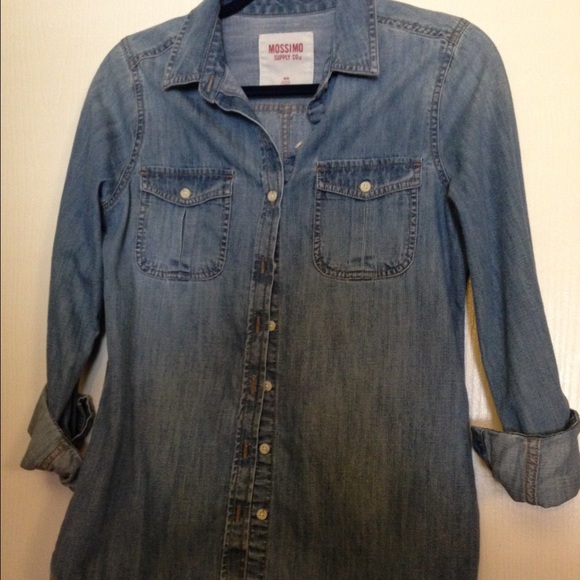 Denim button down shirt
