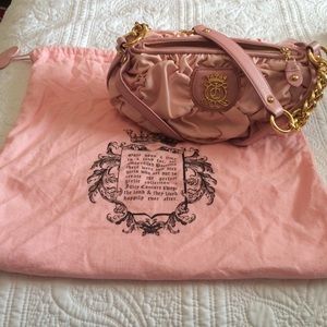 Pink ruffle Juicy Couture handbag